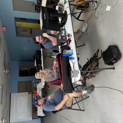 Mark and Victoria Listen while Paul Wraps Up the Pile-up 2